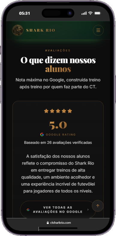Avaliações do CT SharkRio